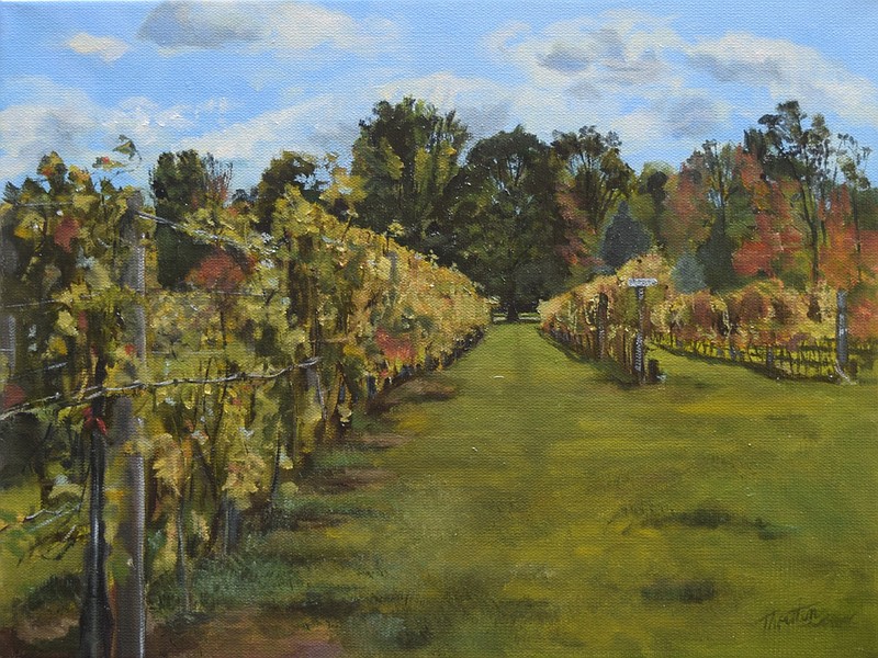 Lisa Thorsten
Riesling Row at Bishop Estate Vineyard
oil on canvas
2023