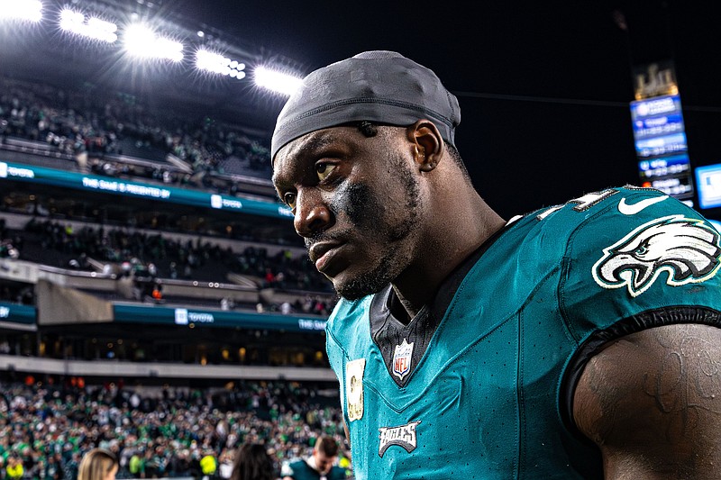 Nov 5, 2023; Philadelphia, Pennsylvania, USA; Philadelphia Eagles wide receiver A.J. Brown (11) after a victory against the Dallas Cowboys at Lincoln Financial Field. Mandatory Credit: Bill Streicher-USA TODAY Sports