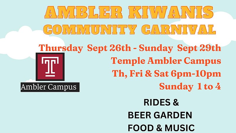 Image courtesy of Ambler Kiwanis