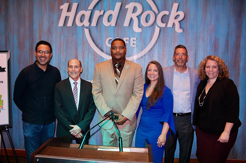 From left: Evan Sanchez, Ben Zeltner, Marty Small, Jacquelyn Suarez, Eric Scheffler and Christina Fuentes.