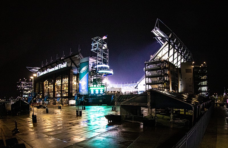 Nov 1, 2020; Philadelphia, Pennsylvania, USA; General view of the exterior of Lincoln Financial Field before a game between the Philadelphia Eagles and the Dallas Cowboys. Mandatory Credit: Bill Streicher-USA TODAY Sports