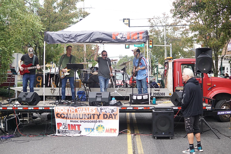 Live music was sponsored by local businesses during North Wales Community Day on Sept. 30, 2023. (Photo by Jeff Fazio)