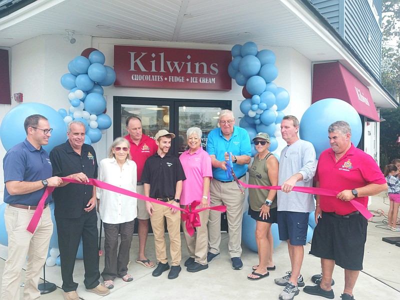 Kilwins Ocean City celebrates its grand opening at 736 Wesley Avenue with a ribbon-cutting ceremony. (Photos courtesy of Ocean City Regional Chamber of Commerce)