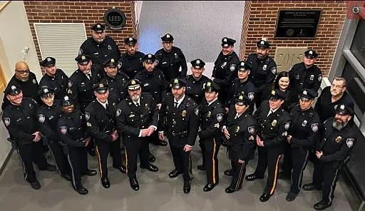 Lansdale Borough Police Department officers pose for a group photo after the department’s 2022 awards ceremony on Wednesday, Jan. 18 2023. (Photo courtesy of Lansdale PD)