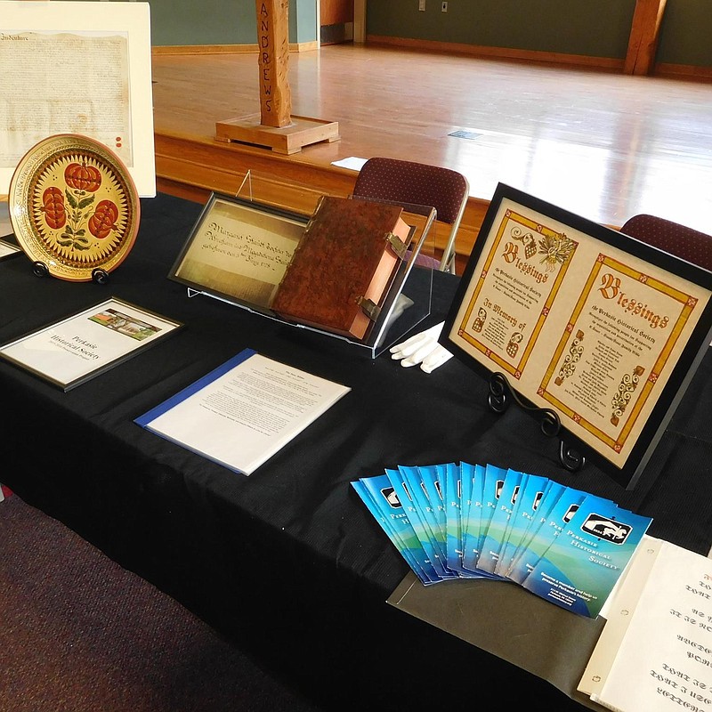 Stout Family artifacts display at the Stout Family Reunion (Credit: Perkasie Historical Society)