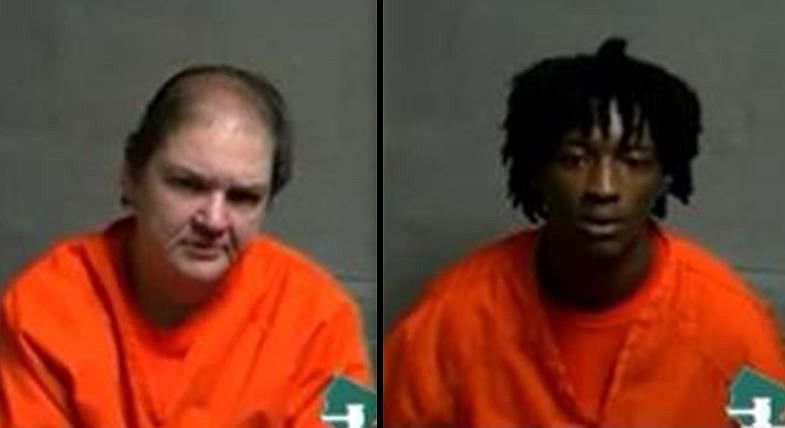 Maria DeSantis, left, and Charles Oglesby Jr. appeared separately from the jail during central judicial processing court.
