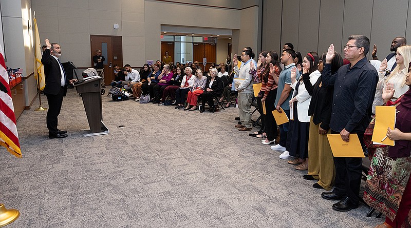 Stockton/Naturalization ceremony held May 17, 2024 on Stockton's Galloway Township campus.