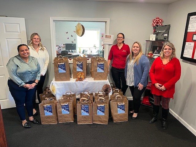 JFS/BAYADA Home Health Care staff donated 20 bags of Thanksgiving holiday food to Jewish Family Service of Atlantic & Cape May Counties to support last year’s Turkey Drive collection.