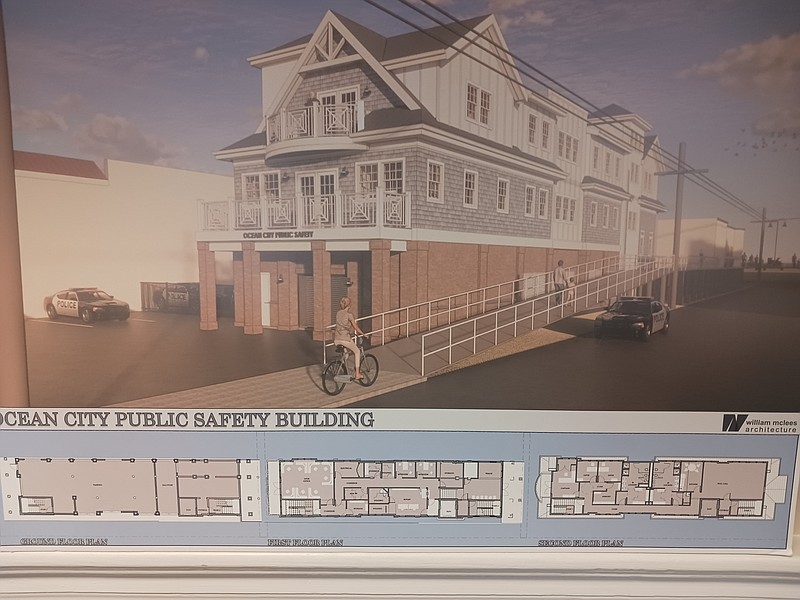 An architectural rendering depicts the police substation.