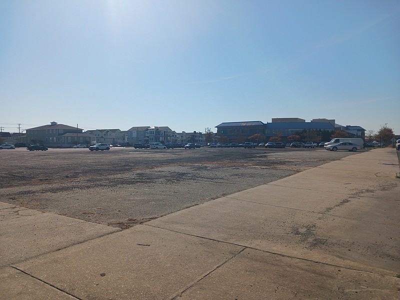 The vacant land next to the Ocean City Community Center, in background, isn't much to look at now.