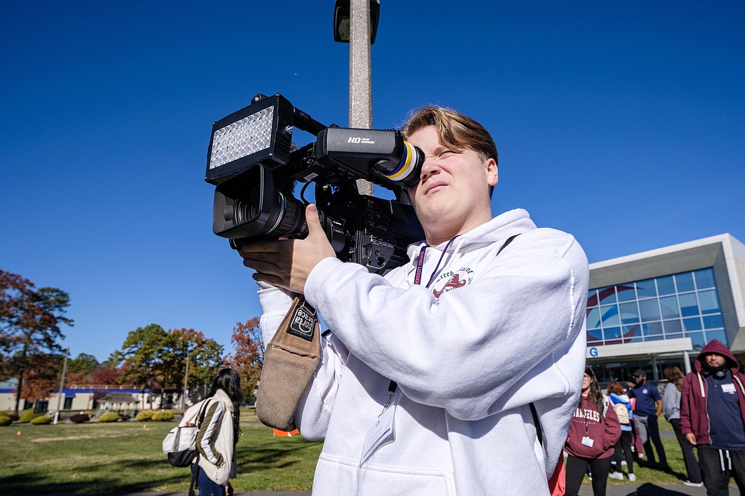 Students explore the latest communication technology at Atlantic Cape Media Day event