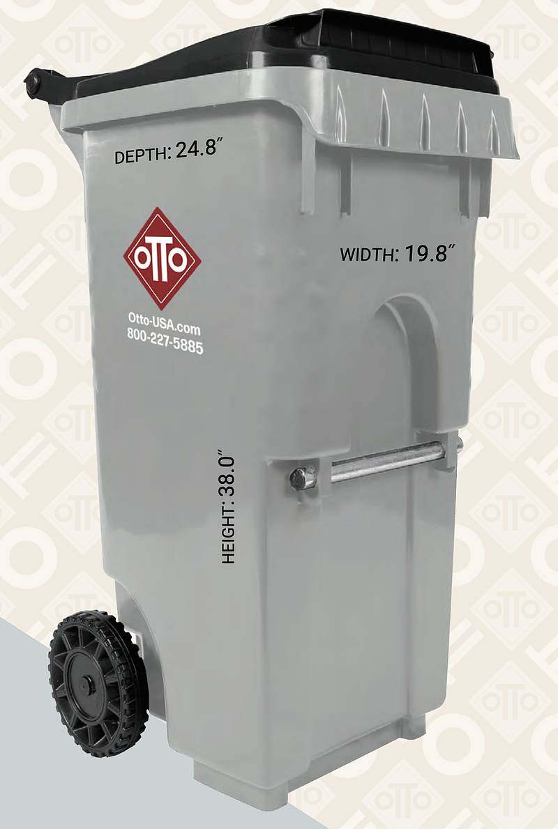 New recycling bins, much like this one pictured, will soon be owned and distributed by Jenkintown Borough, thanks to a recent DEP grant. (Image courtesy of Otto Environmental)