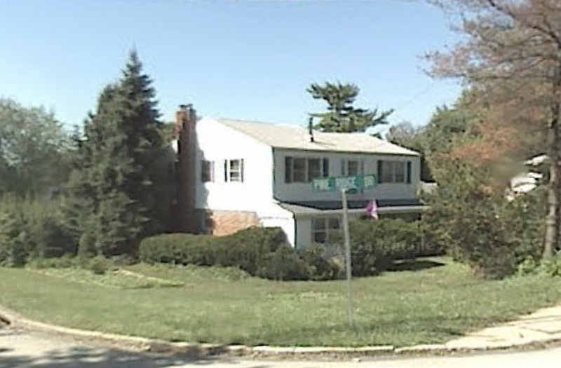 A home located at Ridge Pike at Pine Ridge Drive in Lafayette Hill, Whitemarsh Township, was recently occupied illegally by a former owner's daughter and boyfriend, police said. (Credit: Google StreetView)