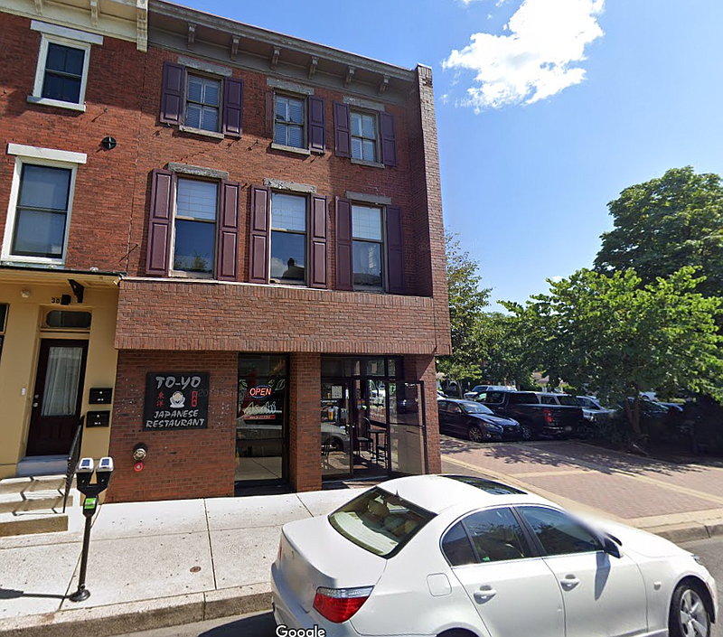 34 W. State St. in Doylestown Borough in better times, pre-pandemic, in 2019. (Credit: Google Maps Street View)