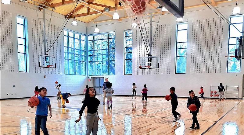 (Photo Credit Upper Darby School District) Renovations included a larger gymnasium with a higher ceiling,