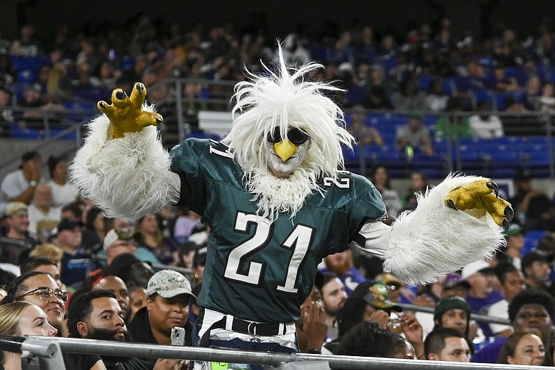 Aug 9, 2024; Baltimore, Maryland, USA; Philadelphia Eagles fan cheers during the second half  of a preseason game against the Baltimore Ravens  at M&T Bank Stadium. Mandatory Credit: Tommy Gilligan-USA TODAY Sports