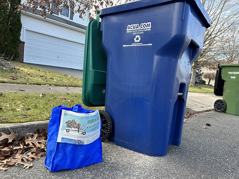 Put a bag of non-perishable food items out with your recycling and it will be donated to the Community FoodBank of NJ for distribution during the holiday season.