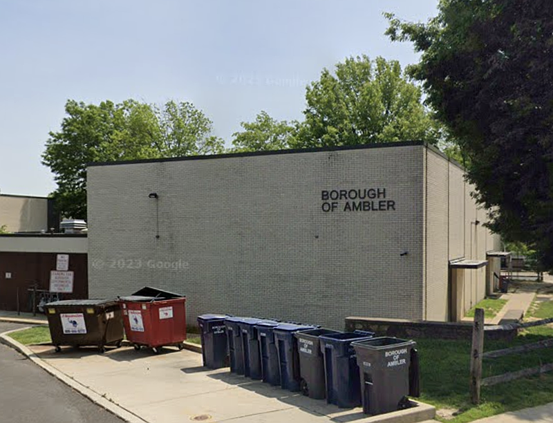 Ambler Borough Hall (Image courtesy of Google StreetView)