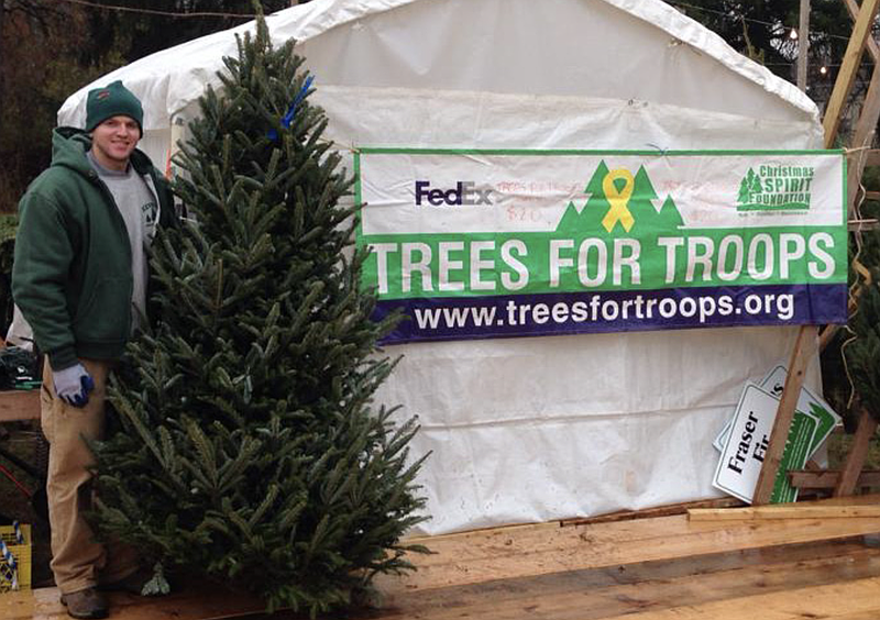 Trees for Troops (Image courtesy of Kenny's Christmas Trees)