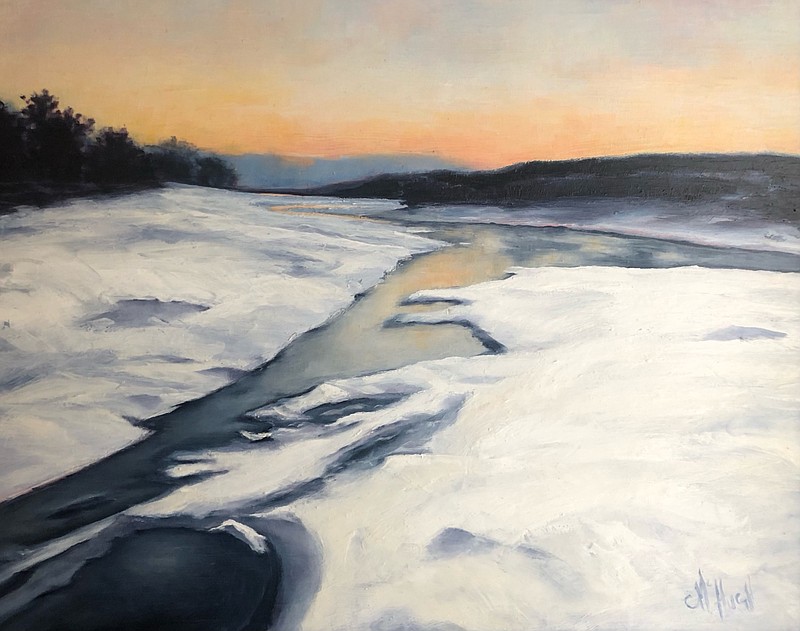 Christine McHugh "Peace Valley Winter," oil on board. (Credit: BCCC)