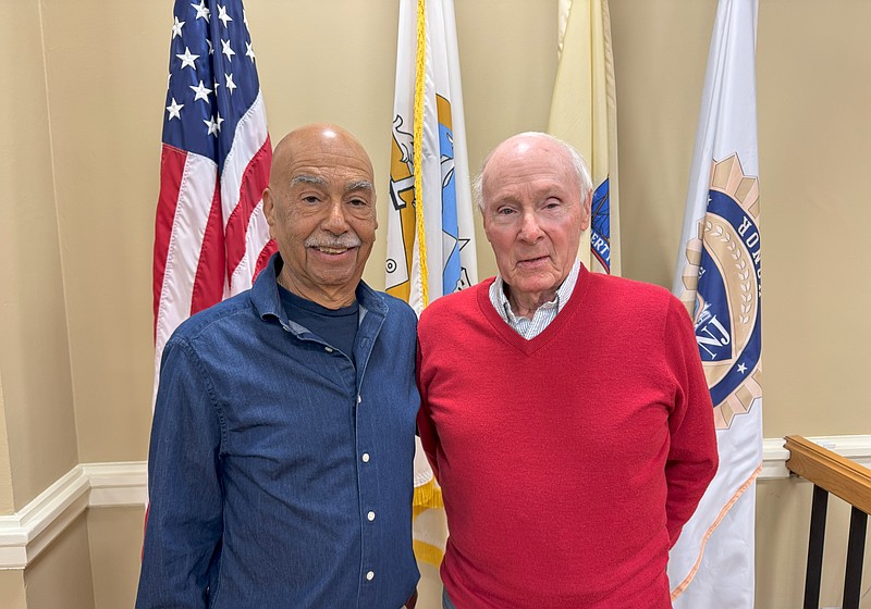 Longport Mayor Nicholas Russo and Commissioner Jim Leeds.