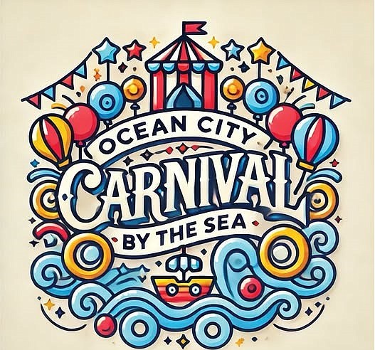 Carnival by the Sea would be the name for an array of family-style amusements and attractions proposed on the northern end of the Ocean City Boardwalk. (Image courtesy of Friends of OCNJ History & Culture)