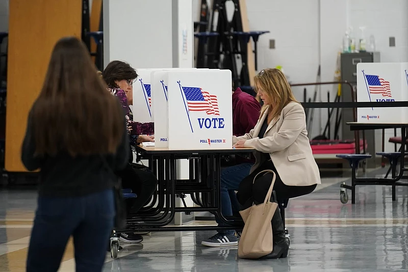 Bucks County voters go to the polls, Tuesday Nov. 5, 2024. (Credit: Joseph Kaczmarek/LevittownNow.com)