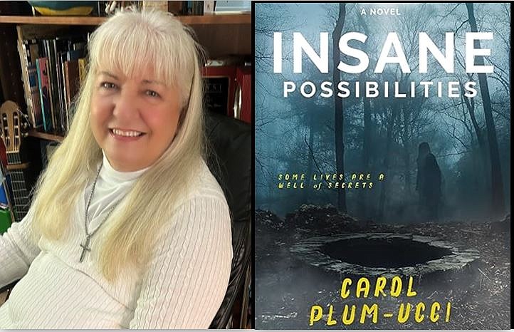 Carol Plum-Ucci and her latest book.