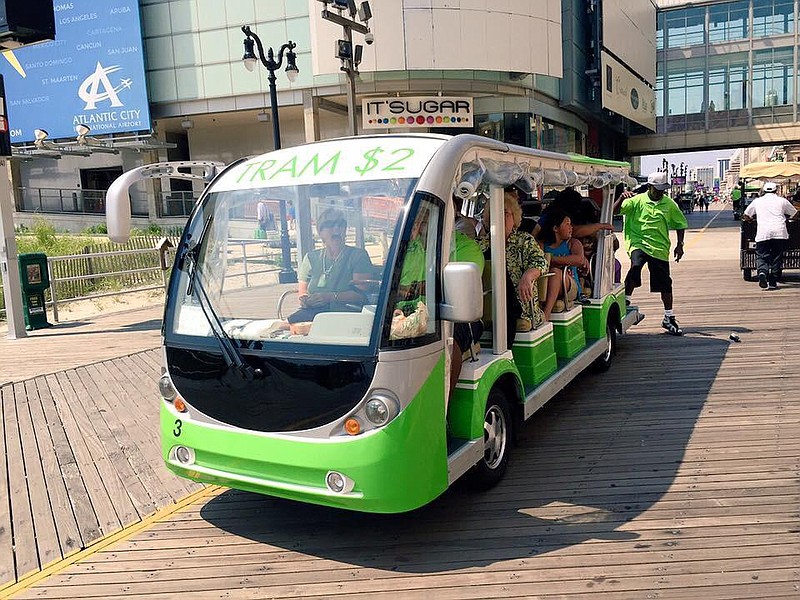 Boardwalk Tram Service operates passenger transport on the Boardwalk in Atlantic City.