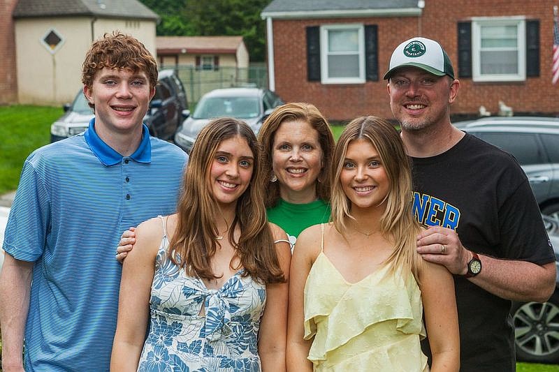 From left: Colin, Casey, Pat, Erin and Bryan Treude