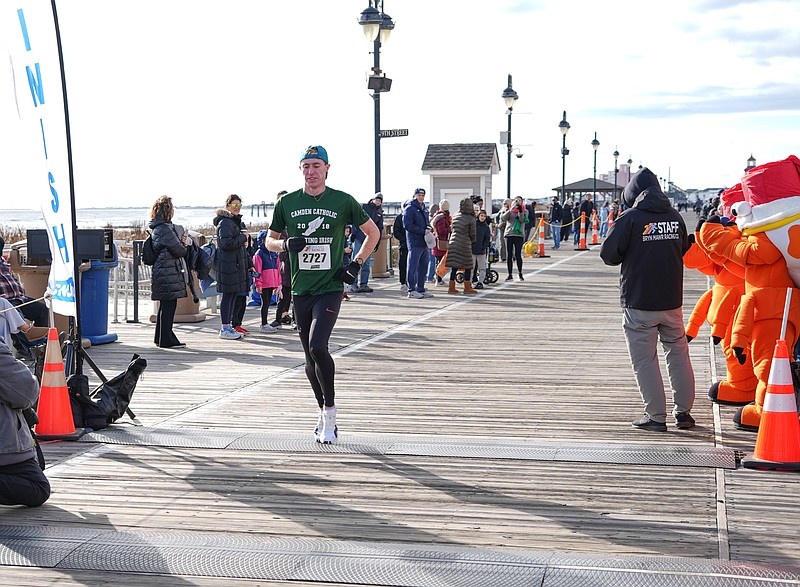 Matthew Coffey finishes first. (Photo courtesy of Ocean City)
