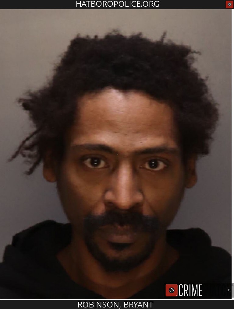 Bryant Robinson, 43, of Philadelphia (Image courtesy of Hatboro Police)