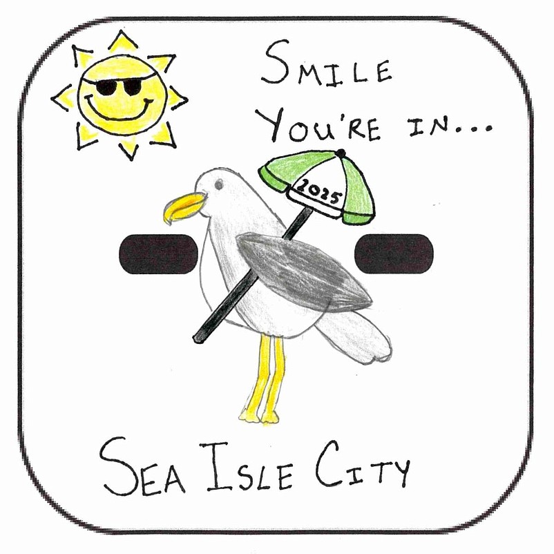 Seasonal beach tags have a whimsical design. (Image courtesy of Sea Isle City)