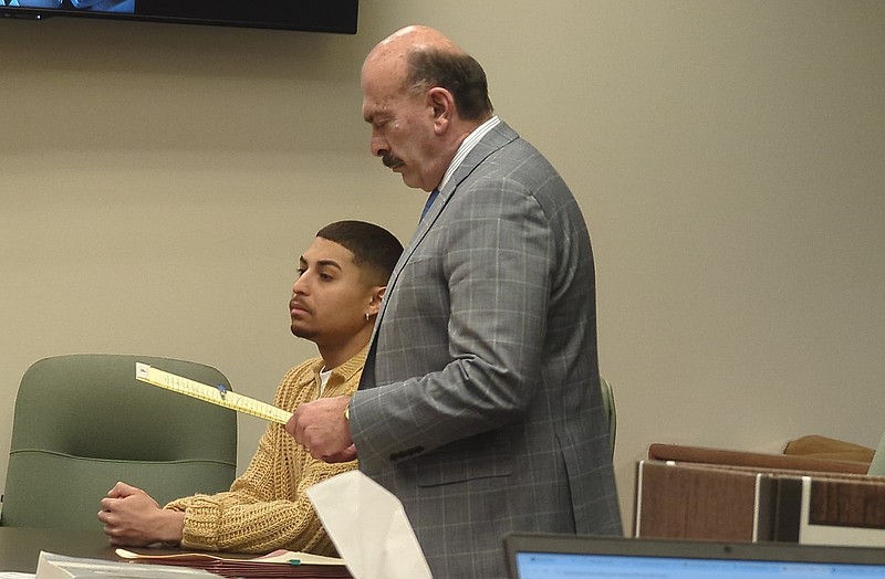 Harris Jacobs appears in Cape May County Superior Court with attorney Lou Barbone.