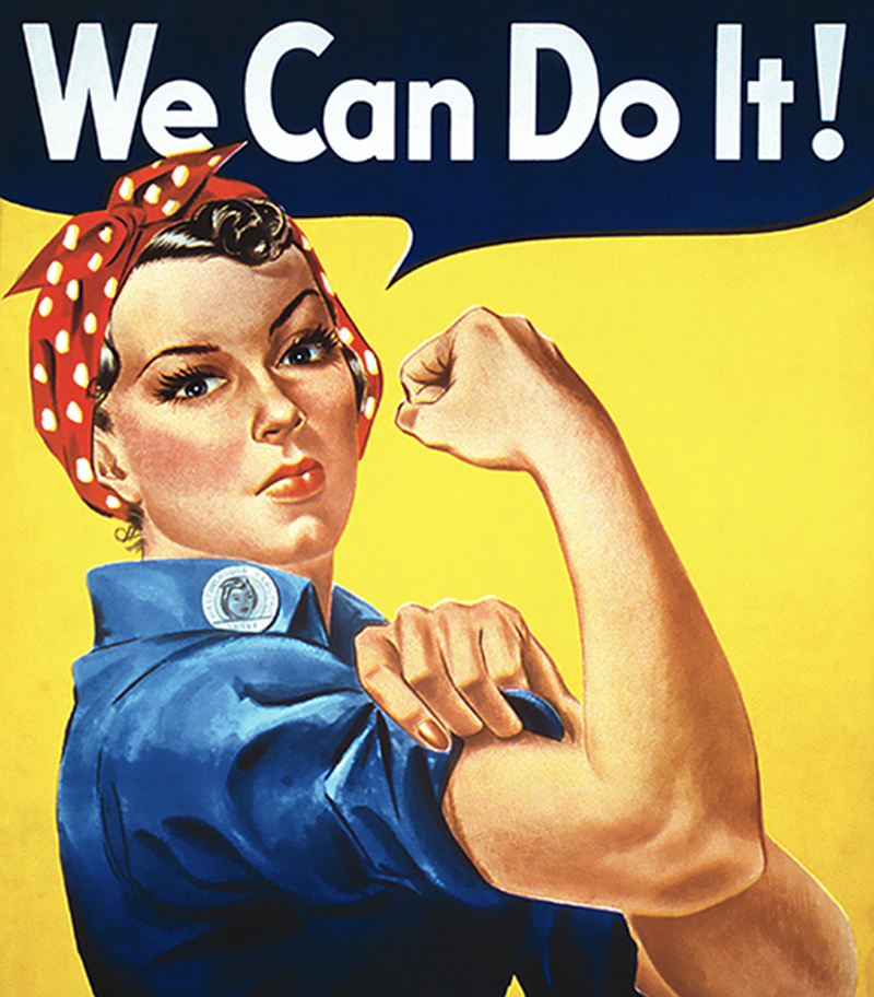 Rosie the Riveter (Image of the Public Domain)