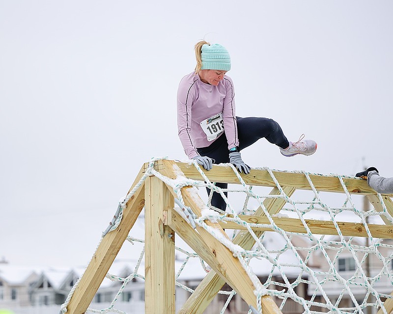 An obstacle course is part of the action at the Winter Warrior Festival. (Photo courtesy of Ocean City)