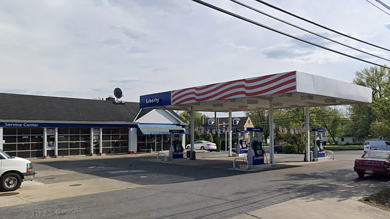 Liberty Gas Station at 1790 Swede Road, Blue Bell (Image courtesy of Google StreetView)