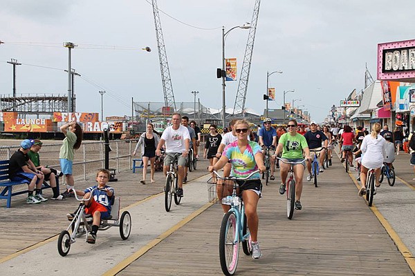 The Wildwood Boardwalk is packed with summer crowds. (Photo courtesy of the Wildwoods)