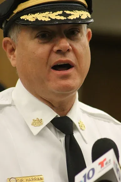 Then-Bensalem Public Safety Director Fred Harran speaking in 2015. (Credit: Tom Sofield/LevittownNow.com)