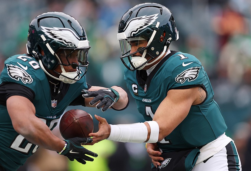 This stat about the Eagles' rushing TDs compared to the ...