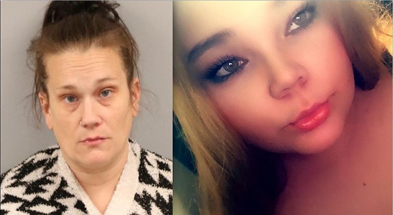 Sarah Errickson, left, is charged with murder in the overdose death of her sister, Emily Cruddas.