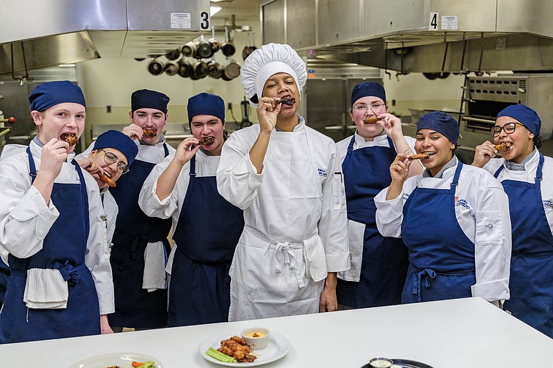 PROVIDED/Academy of Culinary Arts students at the 3rd Annual Wing Wars competition