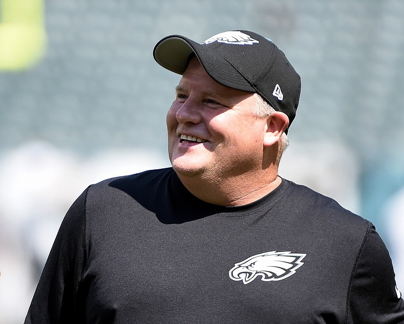 Aug 16, 2015; Philadelphia, PA, USA; Philadelphia Eagles head coach Chip Kelly on the field prior to the game against the Indianapolis Colts in a preseason NFL football game at Lincoln Financial Field. Mandatory Credit: Eric Hartline-USA TODAY Sports