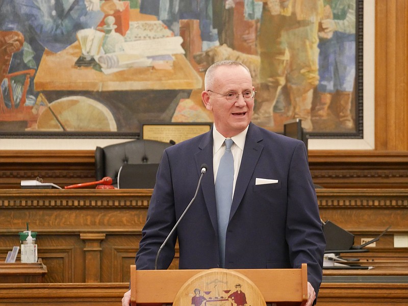 Montgomery County officials gathered for the swearing in of new Controller Robert R. Hart on February 7, 2025. (Credit: Montgomery County)