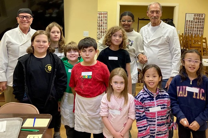 Newtown Friends School Kids and Newtown Meeting Quaker Kids at Simple Supper.