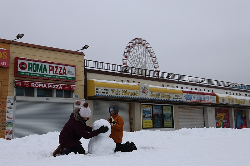 Ocean City residents may find themselves building snowmen on the Boardwalk again this weekend, just as they did during this storm in February 2025.