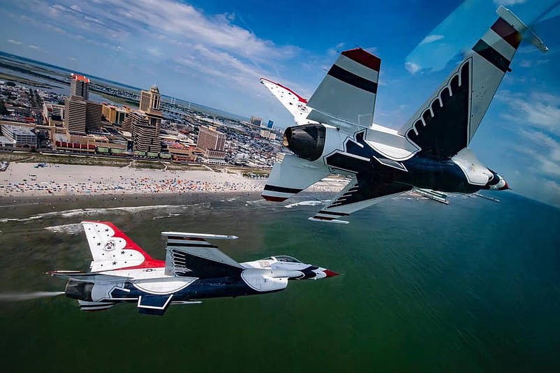 The Air Force Thunderbirds were one of the headliners of the Atlantic City Airshow before it was canceled. (Photo courtesy of Greater Atlantic City Chamber of Commerce)
