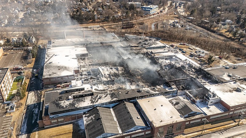 Crews continue to monitor SPS Technologies in Jenkintown.