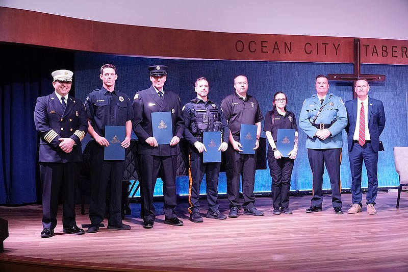 Ocean City heroism awards. (Photo courtesy of Ocean City Police Department Facebook page)