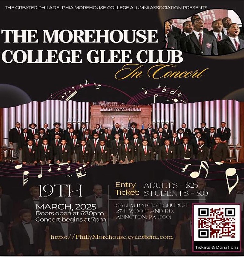 The Morehouse College Glee Club is performing in Abington this week (Credit: Salem Baptist Church of Abington via Facebook)